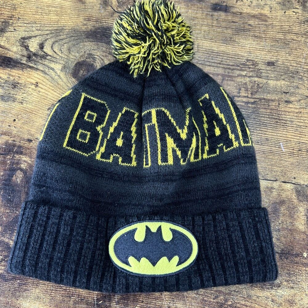Batman DC Comics Beanie Hat Cap Pompom